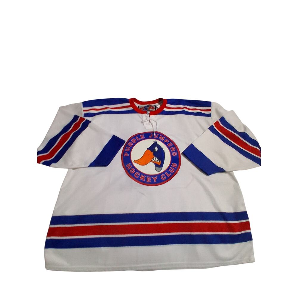 Y2K Vintage SP Mens sz XXL Hockey Jersey PUDDLE JUMPERS Hockey Club Blokcore New